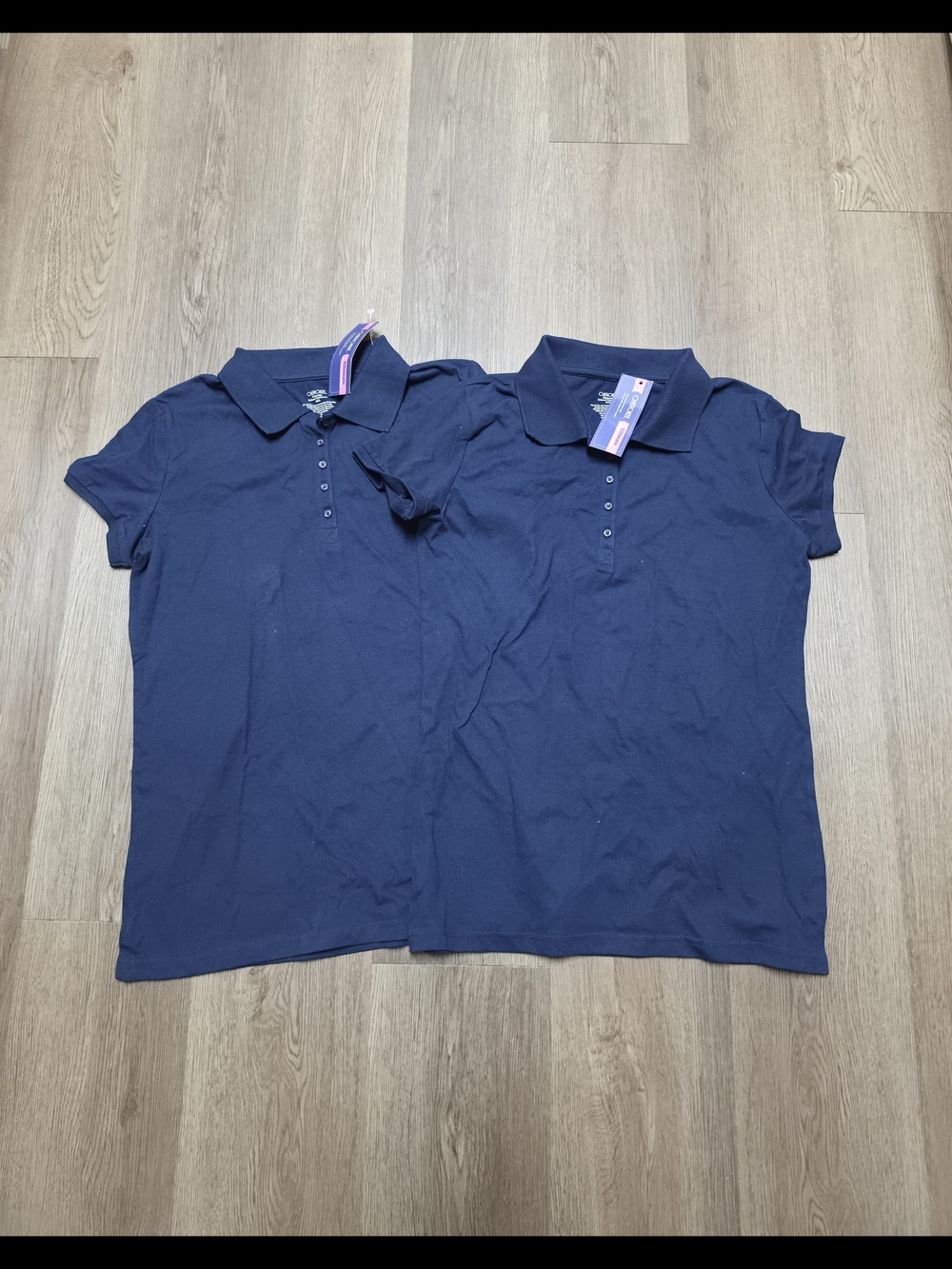 2 Girls Uniform Polo Shirts